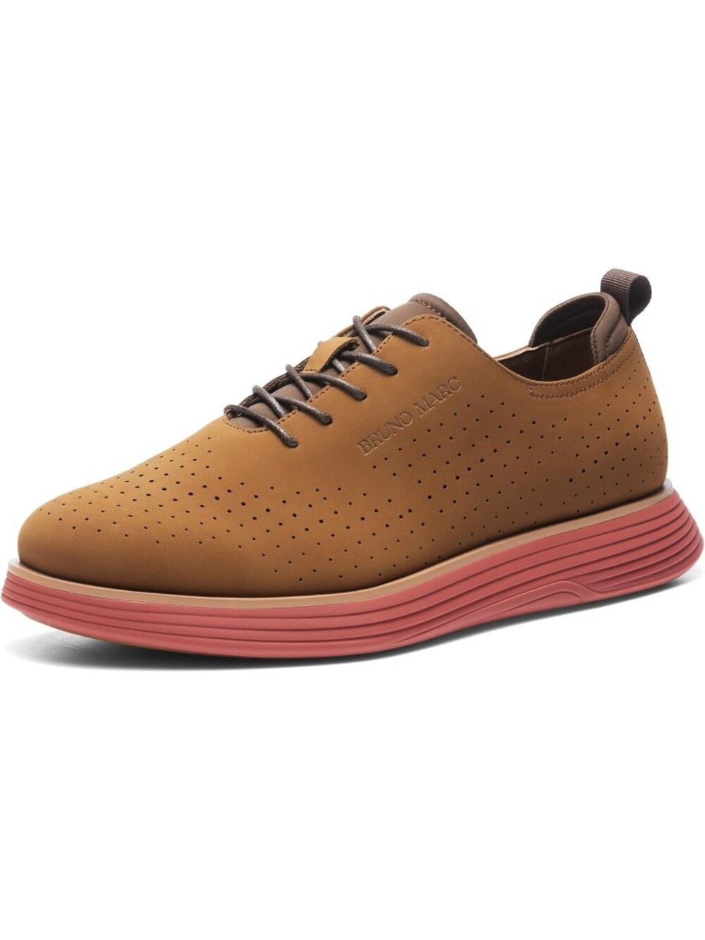 Bruno Marc Men's Brown Polyurethane Classic Casual Vibrant Fashion Sneaker